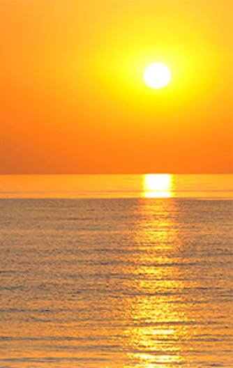 海沿い宿 夕陽